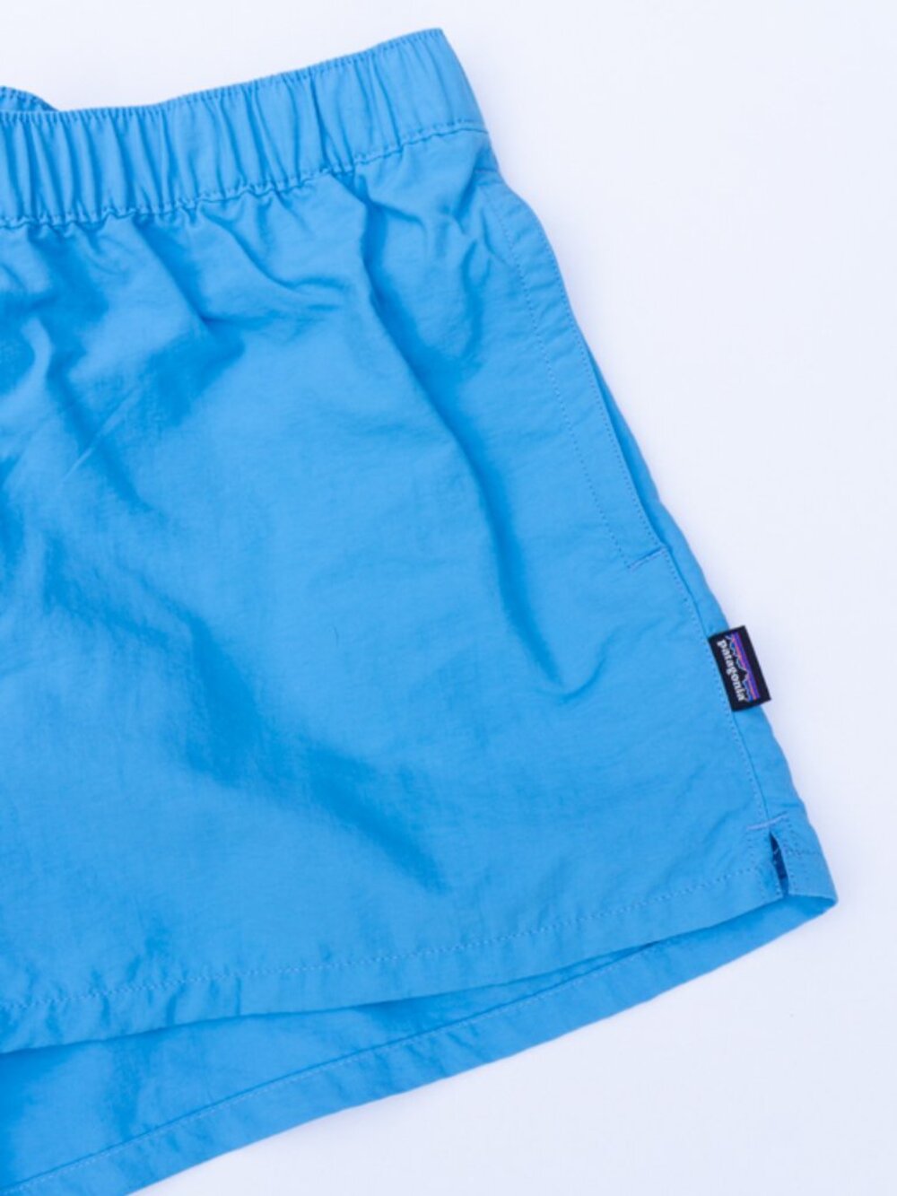 Patagonia Barely Baggies Bright Blue Shorts 100% Nylon XL NWOT - Picture 3 of 7